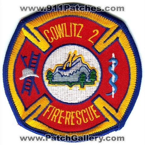 Cowlitz County Fire District 2 Patch Washington WA