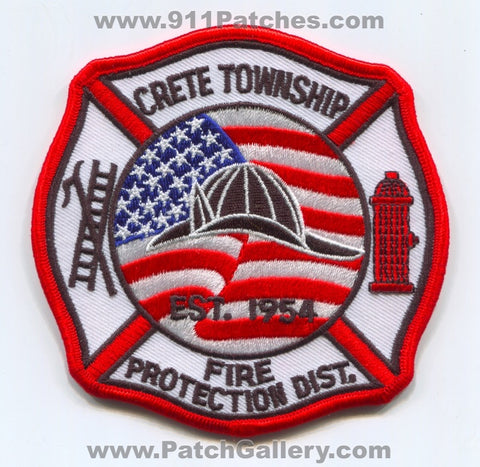 Crete Township Fire Protection District Patch Illinois IL