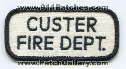 Custer Fire Department Patch South Dakota SD