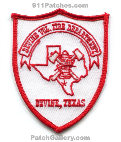 Devine Volunteer Fire Department Patch Texas TX