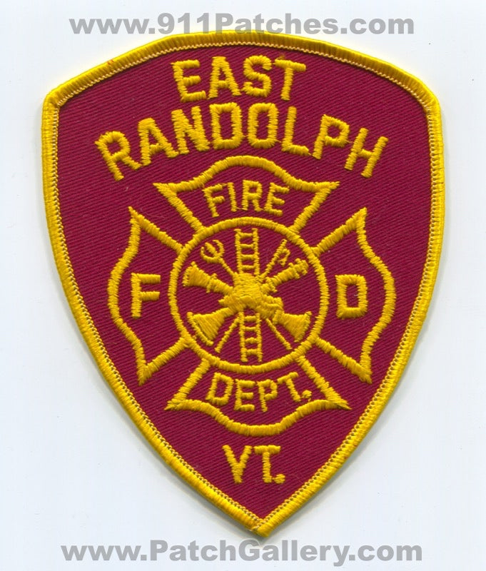 East Randolph Fire Department Patch Vermont VT