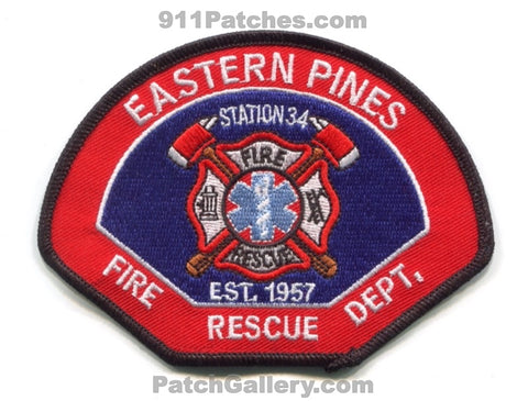 Eastern Pines Fire Rescue Department Station 34 Patch North Carolina NC