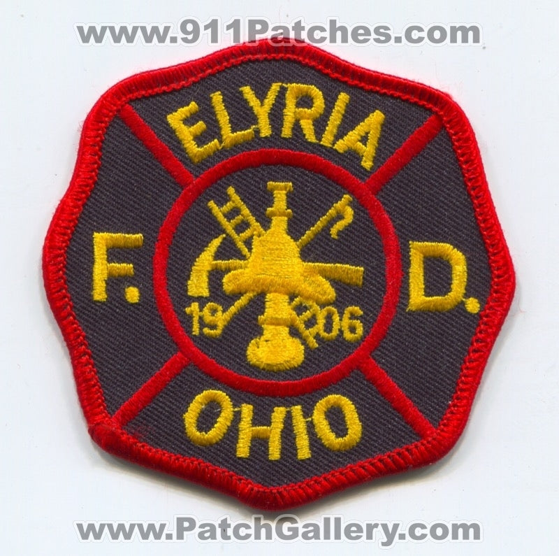 Elyria Fire Department Patch Ohio OH