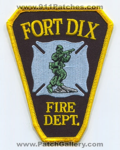 Fort Dix Fire Department US Army Military Patch New Jersey NJ