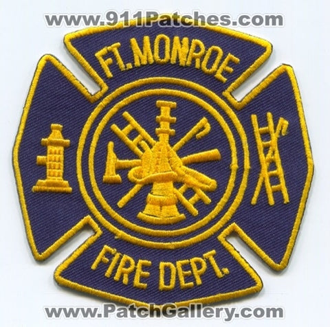 Fort Monroe Fire Department Patch Virginia VA