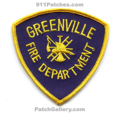 Greenville Fire Department Patch Texas TX