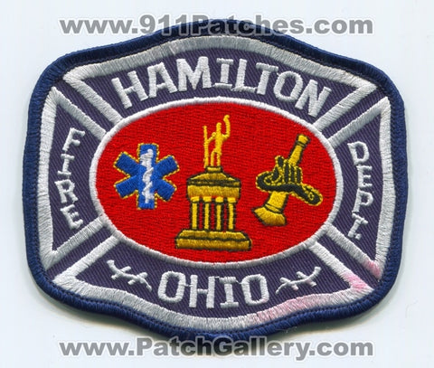 Hamilton Fire Department Patch Ohio OH