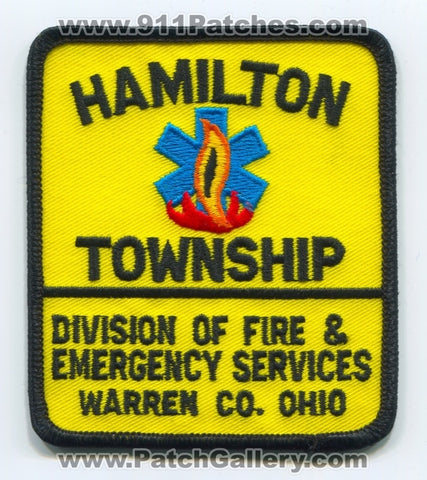 Hamilton Township Division of Fire and Emergency Services Patch Ohio OH
