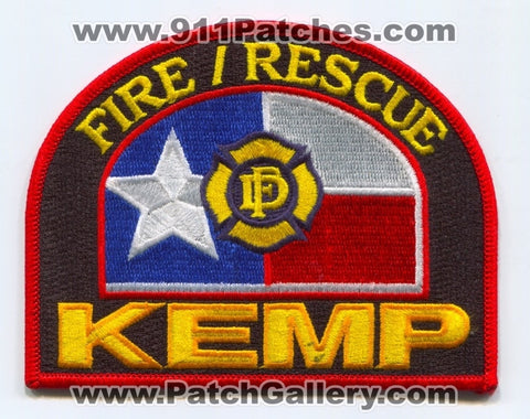 Kemp Fire Rescue Department Patch Texas TX