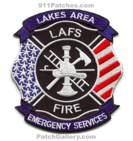 Lakes Area Fire Emergency Services Department Patch Minnesota MN