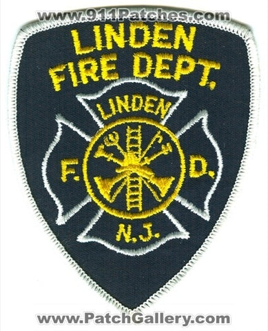 Linden Fire Department Patch New Jersey NJ