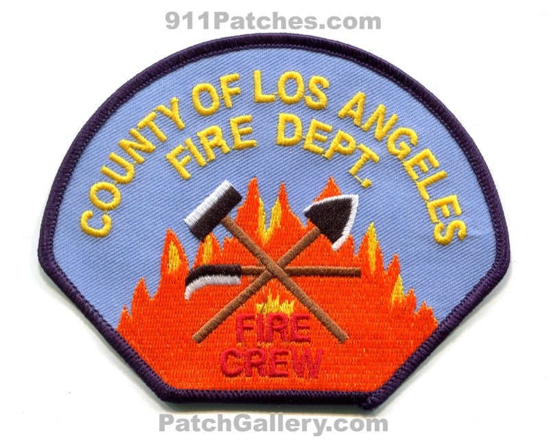 Los Angeles County Fire Department Crew Forest Wildfire Wildland Patch California CA