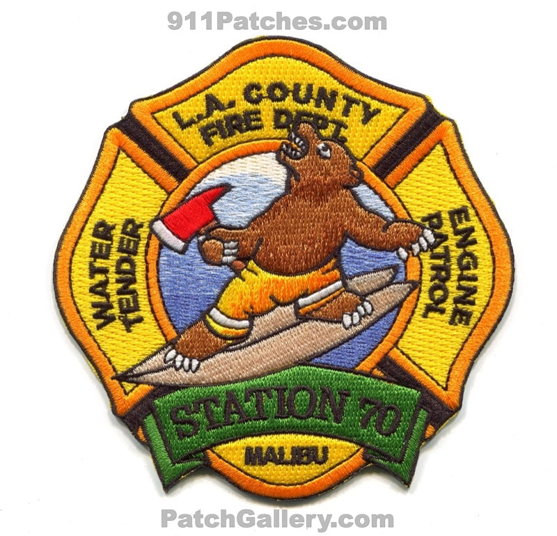 Los Angeles County Fire Department Station 70 Patch California CA