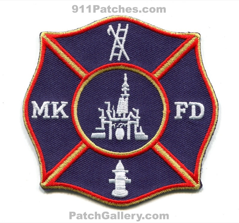 Magic Kingdom Fire Department Patch Florida FL Disney World Mickey Mouse