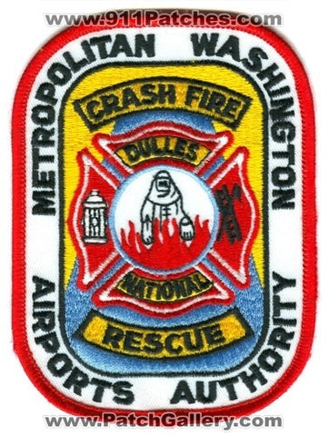 Metropolitan Washington Airports Authority Crash Fire Rescue CFR Patch Washington DC