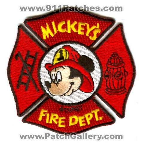 Mickeys Fire Department Walt Disney World Patch Florida FL