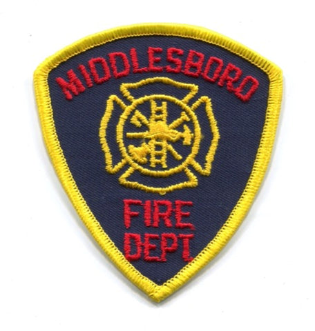 Middlesboro Fire Department Patch Kentucky KY