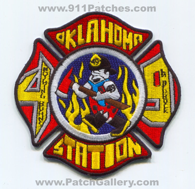 Oklahoma Fire Department Station 49 Apollo Patch Pennsylvania PA