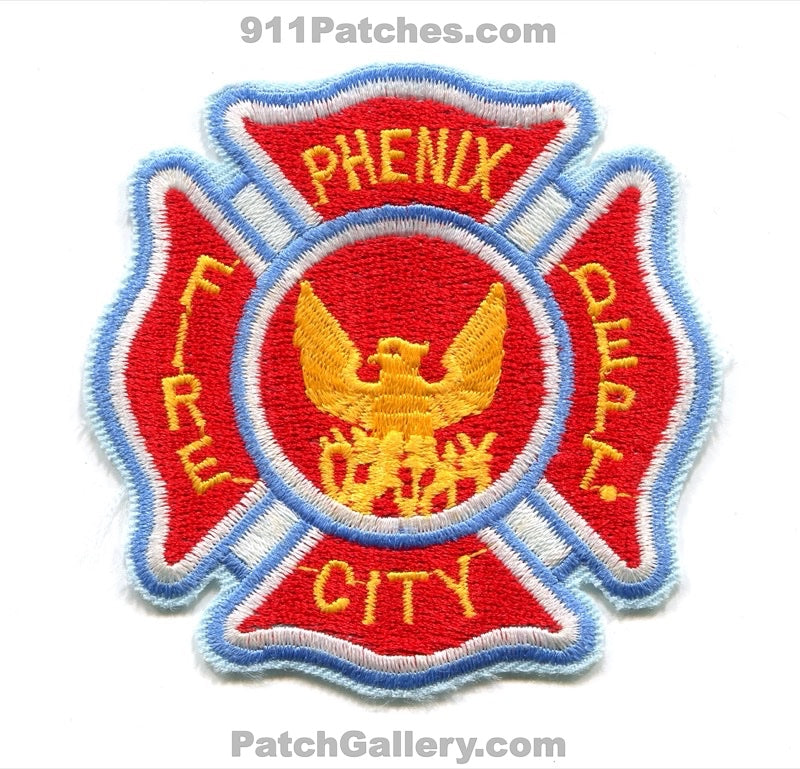 Phenix City Fire Department Patch Alabama AL