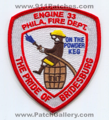 Philadelphia Fire Department Engine 33 Patch Pennsylvania PA