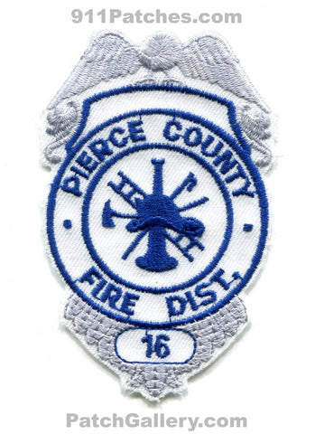 Pierce County Fire District 16 Patch Washington WA BP Blue