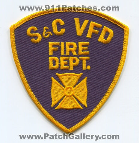 S&C Volunteer Fire Department Patch Unknown State