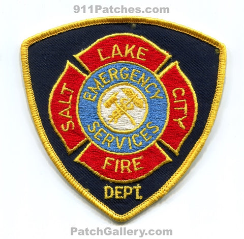 Salt Lake City Fire Department Emergency Services Patch Utah UT
