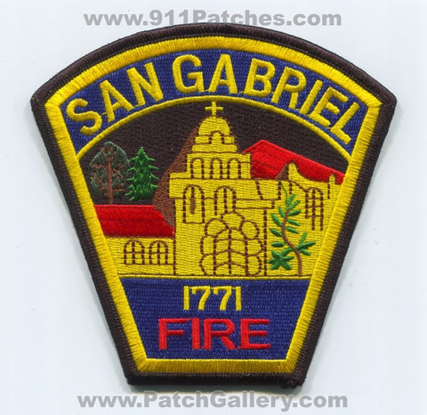 San Gabriel Fire Department Patch California CA