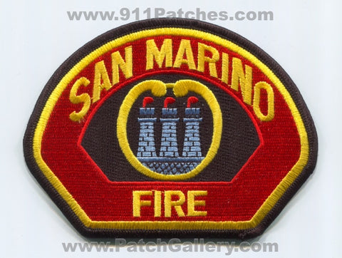 San Marino Fire Department Patch California CA