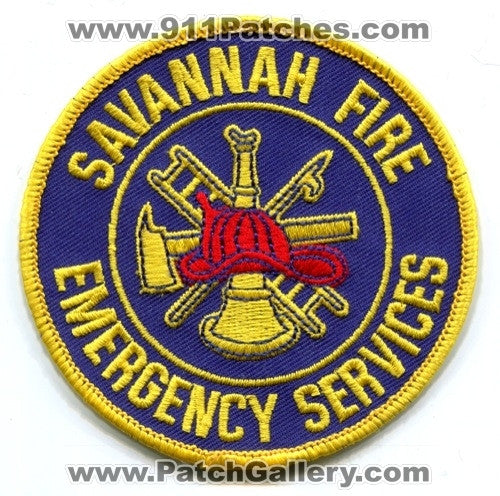 Savannah Fire Department Emergency Services Patch Georgia GA