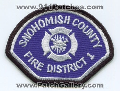 Snohomish County Fire District 1 Patch Washington WA