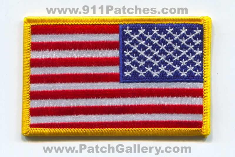 United States of America USA American Flag Patch Right Sleeve Reverse No State Affiliation Blank Generic Stock