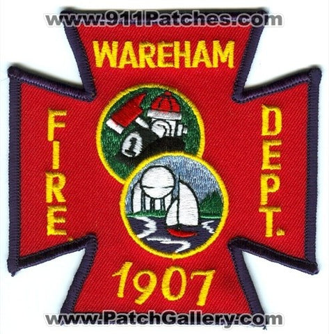 Wareham Fire Department Patch Massachusetts MA