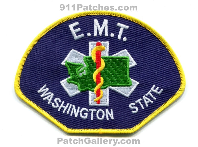 Washington State Emergency Medical Technician EMT EMS Patch Washington WA v5