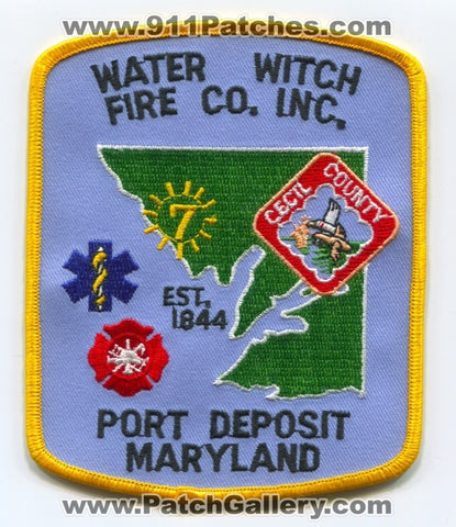 Water Witch Fire Company Inc Patch Maryland MD