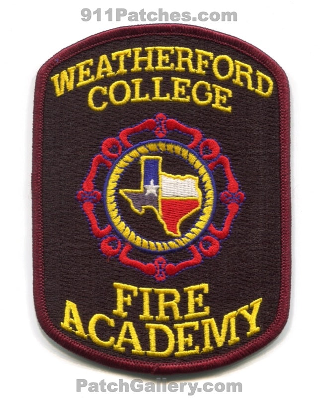 Weatherford College Fire Academy Patch Texas TX