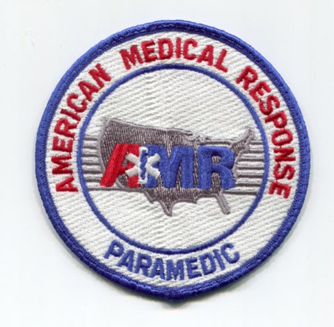 American Medical Response AMR Paramedic EMS Patch No State Affiliation