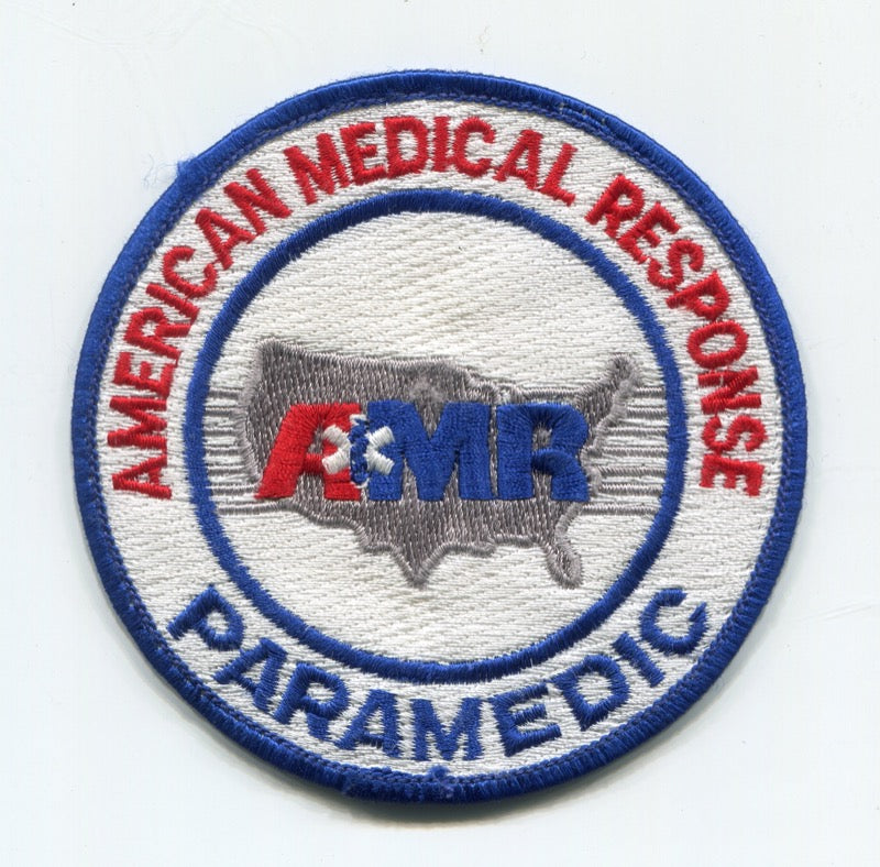 American Medical Response AMR Paramedic EMS Patch No State Affiliation
