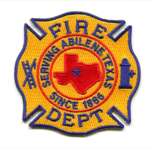 Abilene Fire Department Patch Texas TX