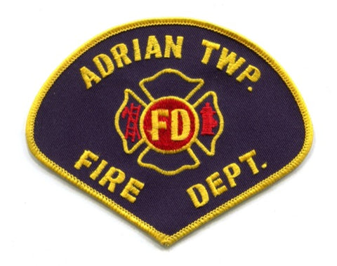 Adrian Township Fire Department Patch Michigan MI