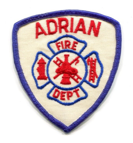 Adrian Fire Department Patch Michigan MI