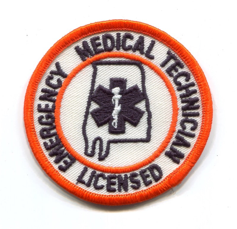 Alabama State Licensed Emergency Medical Technician EMT EMS Patch Alabama AL