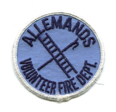 Allemands Volunteer Fire Department Patch Louisiana LA