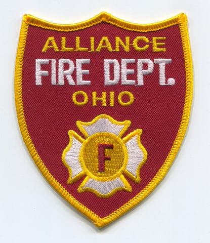 Alliance Fire Department Patch Ohio OH