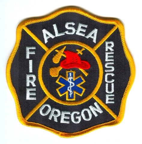 Alsea Fire Rescue Department Patch Oregon OR