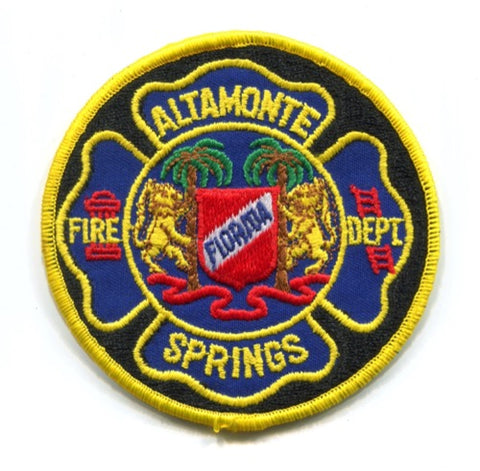 Altamonte Springs Fire Department Patch Florida FL