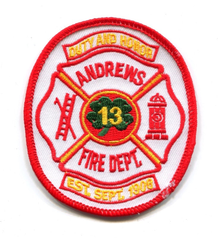Andrews Fire Department 13 Patch South Carolina SC