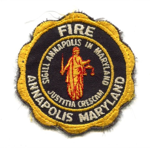 Annapolis Fire Department Patch Maryland MD