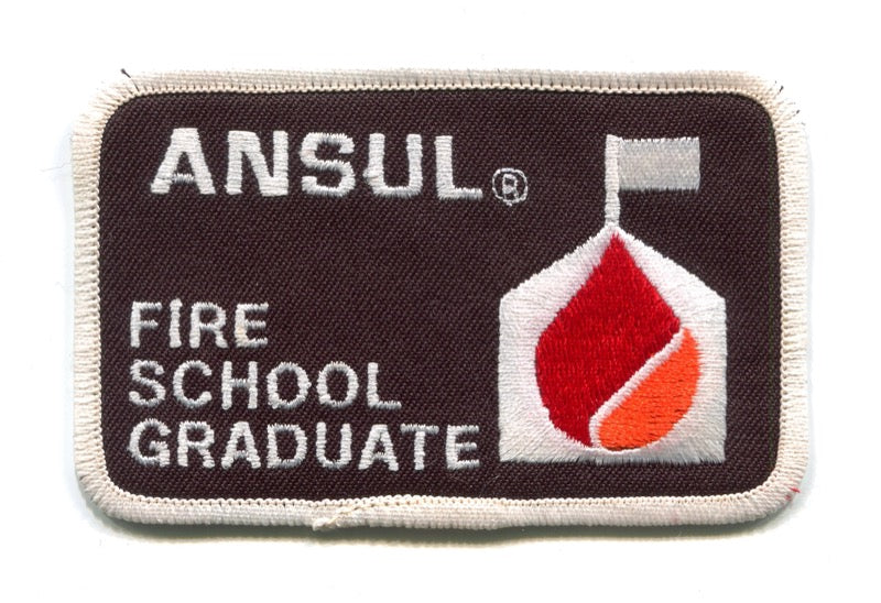 Ansul Corporation Fire School Graduate Patch Wisconsin WI