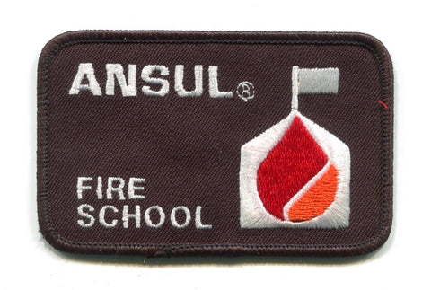 Ansul Corporation Fire School Patch Wisconsin WI